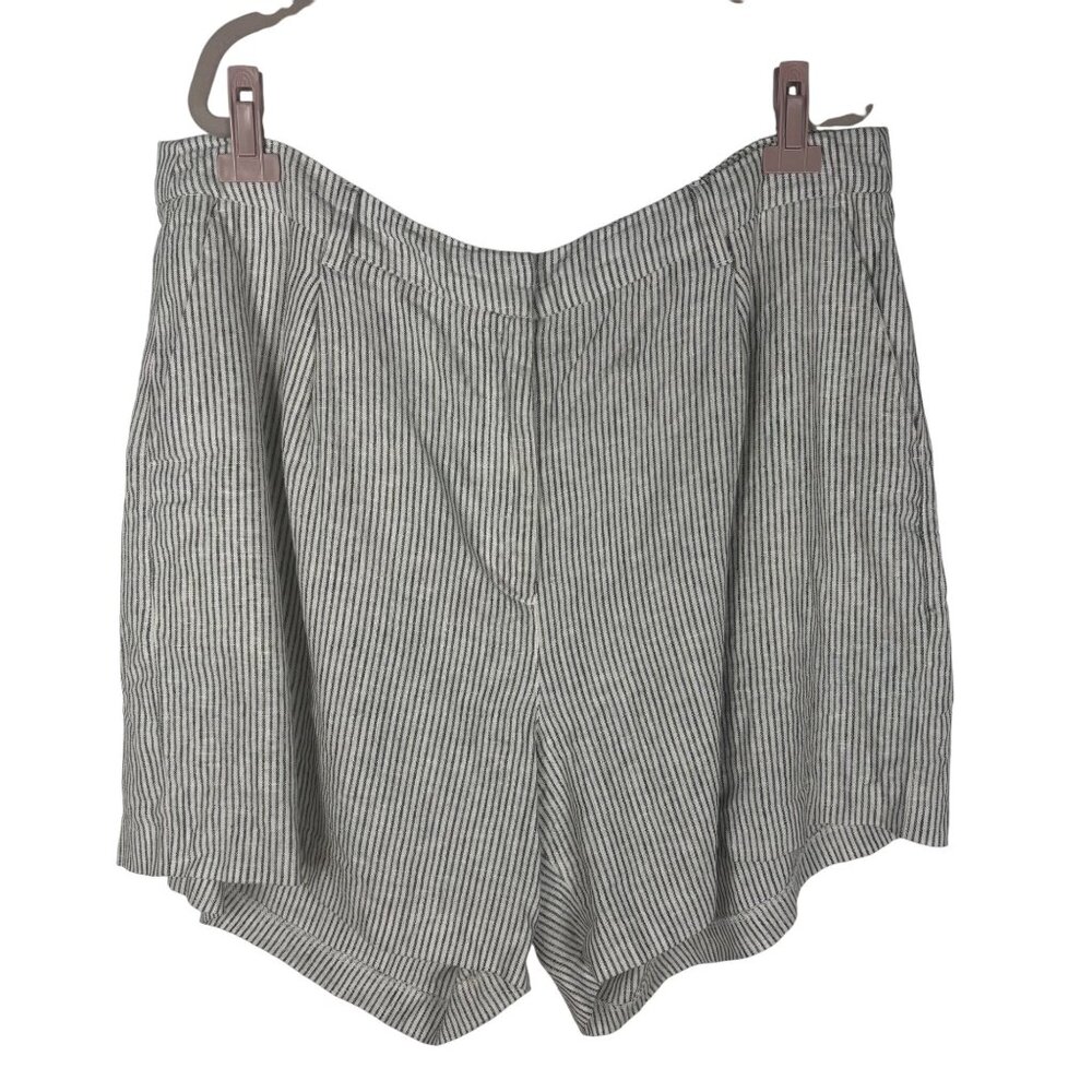 Old Navy Plus Size 2X Linen-Blend Striped Shorts